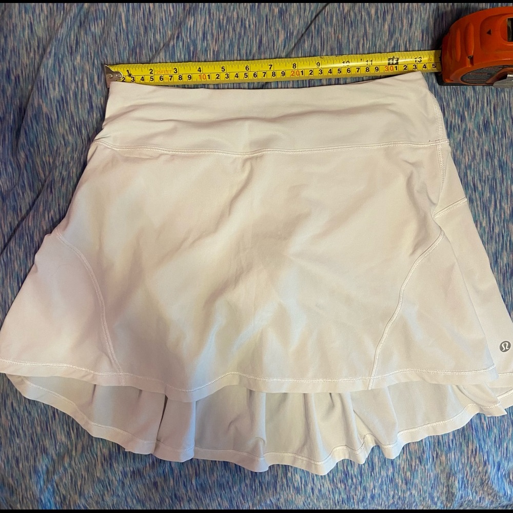 lululemon white circuit breaker skirt